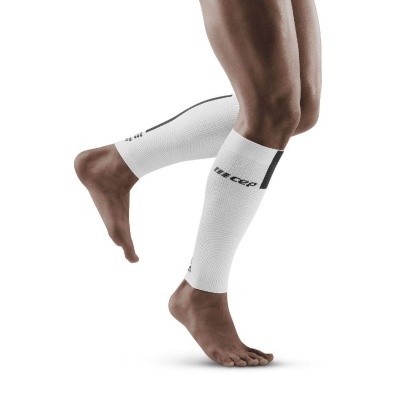 CEP White/Dark Grey 3.0 Compression Calf Sleeves for Men
